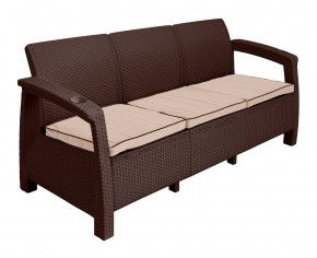 Диван Yalta Premium Sofa 3 Set (Ялта) шоколадный (+подушки под спину) в Сысерти - sysert.ok-mebel.com | фото 2