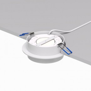 DK2090-WH Встраиваемый светильник FLAT, IP 20, до 15 Вт, GX53, LED, белый, алюминий в Сысерти - sysert.ok-mebel.com | фото 3