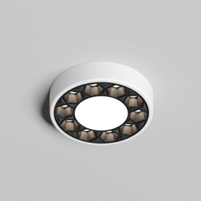 DK2440-WB Встраиваемый светильник DUAL 5+5 Вт, LED 4000K, IP 20, d90mm, белый/черный, алюминий/акрил в Сысерти - sysert.ok-mebel.com | фото