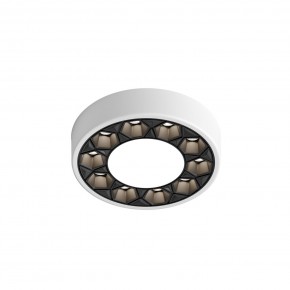 DK2440-WB Встраиваемый светильник DUAL 5+5 Вт, LED 4000K, IP 20, d90mm, белый/черный, алюминий/акрил в Сысерти - sysert.ok-mebel.com | фото 4