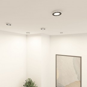 DK2441-WB Встраиваемый светильник DUAL 9+9 Вт, LED 4000K, IP 20, d120mm, белый/черный, алюминий/акрил в Сысерти - sysert.ok-mebel.com | фото 6