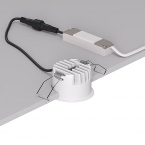 DK2510-WB Встраиваемый светильник SPACE со светодиодом d65 220V 8W 38° 4000К IP20 белый/черный алюминий в Сысерти - sysert.ok-mebel.com | фото 3