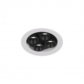 DK2510-WB Встраиваемый светильник SPACE со светодиодом d65 220V 8W 38° 4000К IP20 белый/черный алюминий в Сысерти - sysert.ok-mebel.com | фото 4