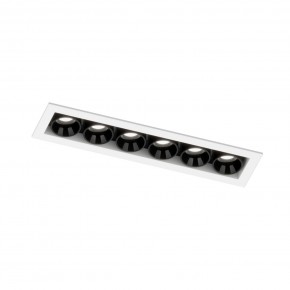 DK2514-WB Встраиваемый светильник SPACE со светодиодом L126mm 220V 10W 38° 4000К IP20 белый/черный алюминий в Сысерти - sysert.ok-mebel.com | фото 5