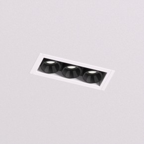 DK2530-WB Встраиваемый светильник SPACE со светодиодом под шпатлевку L69mm 220V 6W 38° 4000К IP20 белый/черный алюминий в Сысерти - sysert.ok-mebel.com | фото