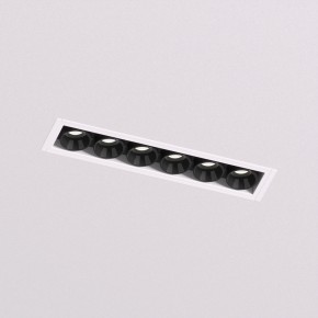 DK2531-WB Встраиваемый светильник SPACE со светодиодом под шпатлевку L126mm 220V 10W 38° 4000К IP20 белый/черный алюминий в Сысерти - sysert.ok-mebel.com | фото