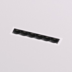 DK2531-WB Встраиваемый светильник SPACE со светодиодом под шпатлевку L126mm 220V 10W 38° 4000К IP20 белый/черный алюминий в Сысерти - sysert.ok-mebel.com | фото 2