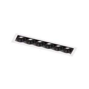 DK2531-WB Встраиваемый светильник SPACE со светодиодом под шпатлевку L126mm 220V 10W 38° 4000К IP20 белый/черный алюминий в Сысерти - sysert.ok-mebel.com | фото 6