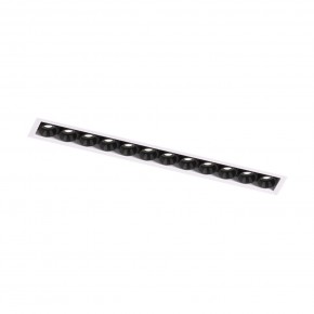 DK2532-WB Встраиваемый светильник SPACE со светодиодом под шпатлевку L240mm 220V 20W 38° 4000К IP20 белый/черный алюминий в Сысерти - sysert.ok-mebel.com | фото 5