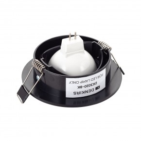 DK3020-BK Встраиваемый светильник, IP 20, 10 Вт, GU5.3, LED, черный, пластик в Сысерти - sysert.ok-mebel.com | фото 3