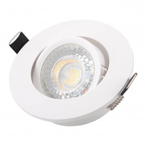DK3020-WH Встраиваемый светильник, IP 20, 10 Вт, GU5.3, LED, белый, пластик в Сысерти - sysert.ok-mebel.com | фото 2