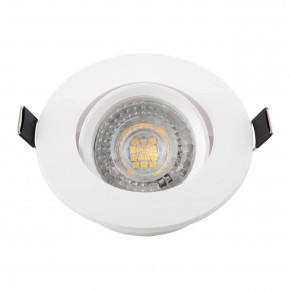 DK3020-WH Встраиваемый светильник, IP 20, 10 Вт, GU5.3, LED, белый, пластик в Сысерти - sysert.ok-mebel.com | фото 4