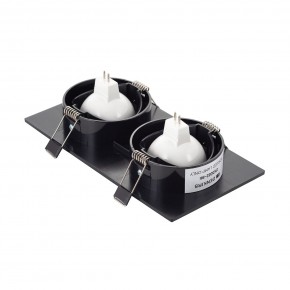DK3022-BK Встраиваемый светильник, IP 20, 10 Вт, GU5.3, LED, черный, пластик в Сысерти - sysert.ok-mebel.com | фото 3