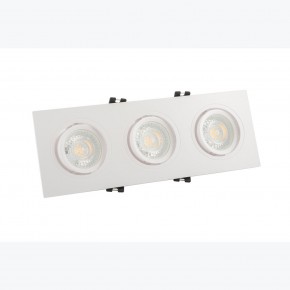 DK3023-WH Встраиваемый светильник, IP 20, 10 Вт, GU5.3, LED, белый, пластик в Сысерти - sysert.ok-mebel.com | фото 2