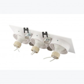 DK3023-WH Встраиваемый светильник, IP 20, 10 Вт, GU5.3, LED, белый, пластик в Сысерти - sysert.ok-mebel.com | фото 4
