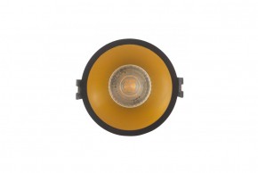 DK3026-BG Встраиваемый светильник, IP 20, 10 Вт, GU5.3, LED, черный/золотой, пластик в Сысерти - sysert.ok-mebel.com | фото