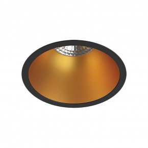 DK3026-BG Встраиваемый светильник, IP 20, 10 Вт, GU5.3, LED, черный/золотой, пластик в Сысерти - sysert.ok-mebel.com | фото