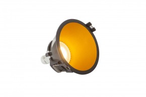 DK3026-BG Встраиваемый светильник, IP 20, 10 Вт, GU5.3, LED, черный/золотой, пластик в Сысерти - sysert.ok-mebel.com | фото 3
