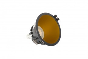 DK3026-BG Встраиваемый светильник, IP 20, 10 Вт, GU5.3, LED, черный/золотой, пластик в Сысерти - sysert.ok-mebel.com | фото 4