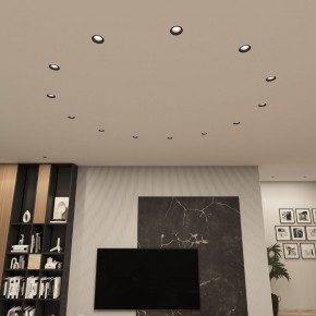DK3055-BK Встраиваемый светильник, IP 20, 10 Вт, GU5.3, LED, черный, пластик в Сысерти - sysert.ok-mebel.com | фото 3