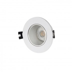 DK3061-WH+CH Встраиваемый светильник, IP 20, 10 Вт, GU5.3, LED, белый/хром, пластик в Сысерти - sysert.ok-mebel.com | фото