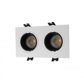 DK3072-WH+BK Встраиваемый светильник, IP 20, 10 Вт, GU5.3, LED, белый/черный, пластик в Сысерти - sysert.ok-mebel.com | фото