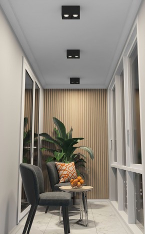 DK3085-BK+CH Светильник накладной IP 20, 10 Вт, GU5.3, LED, черный/хром, пластик в Сысерти - sysert.ok-mebel.com | фото 2