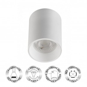 DK3110-WH Светильник накладной IP 20, 10 Вт, GU5.3, LED, белый, пластик в Сысерти - sysert.ok-mebel.com | фото