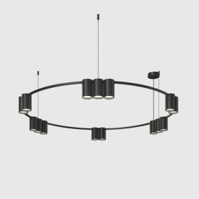 DK4067-BK Подвесной светильник ORBIT, IP20, 15xGU10 LED до 15 Вт, черный матовый, алюминий в Сысерти - sysert.ok-mebel.com | фото