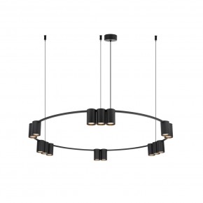 DK4067-BK Подвесной светильник ORBIT, IP20, 15xGU10 LED до 15 Вт, черный матовый, алюминий в Сысерти - sysert.ok-mebel.com | фото 3