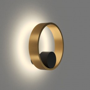 DK5060-BK+SG Бра ORBIT, IP20, 3000К, LED, 10 Вт, черный + сатинированное золото, алюминий в Сысерти - sysert.ok-mebel.com | фото 3