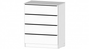 ЭЛЕГАНТ Комод 4 ящика (белый) в Сысерти - sysert.ok-mebel.com | фото