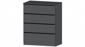 ЭЛЕГАНТ Комод 4 ящика (графит) в Сысерти - sysert.ok-mebel.com | фото