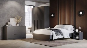 ЭЛЕГАНТ Спальный гарнитур (модульный) графит в Сысерти - sysert.ok-mebel.com | фото