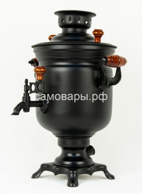 Электрический самовар "Черный Русский" матовая банка на 3 литра (Ограниченная серия) в Сысерти - sysert.ok-mebel.com | фото
