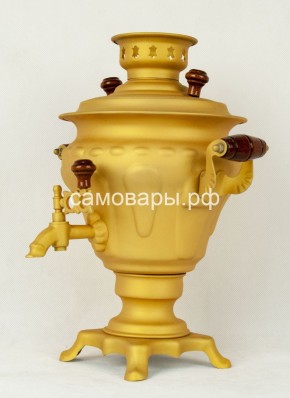 Электрический самовар "Русское золото" матовая груша на 2 литра (Ограниченная серия) в Сысерти - sysert.ok-mebel.com | фото 1