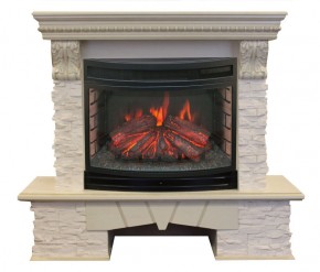 Электрокамин RealFlame Rockland LUX 25 WT с FireField 25 SIR в Сысерти - sysert.ok-mebel.com | фото