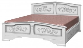 ЕЛЕНА Кровать из массива 1400 с 2-мя ящиками  в Сысерти - sysert.ok-mebel.com | фото