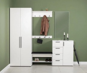 ЭЙР прихожая (модульная) Белый Шагрень в Сысерти - sysert.ok-mebel.com | фото