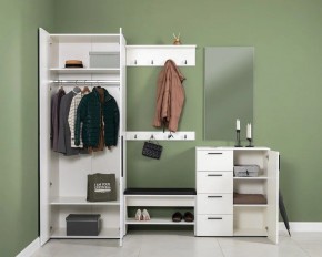 ЭЙР прихожая (модульная) Белый Шагрень в Сысерти - sysert.ok-mebel.com | фото 2