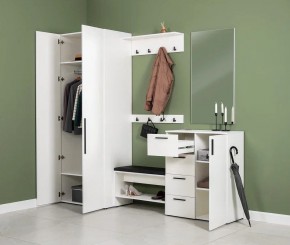 ЭЙР прихожая (модульная) Белый Шагрень в Сысерти - sysert.ok-mebel.com | фото 27