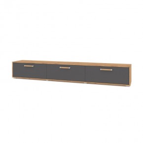 ФЛОРИДА Ф33 Тумба ТВ (дуб золотой/графит) в Сысерти - sysert.ok-mebel.com | фото