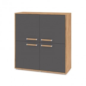 ФЛОРИДА Ф43 Комод (дуб золотой/графит) в Сысерти - sysert.ok-mebel.com | фото