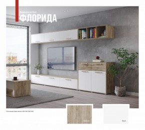 ФЛОРИДА Гостиная (модульная) дуб серый/белый в Сысерти - sysert.ok-mebel.com | фото