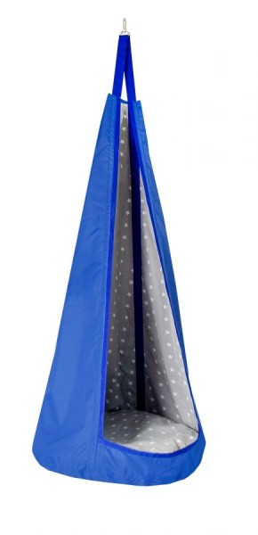 Гамак-кокон подвесной Невесомость цв. синий-серый в Сысерти - sysert.ok-mebel.com | фото