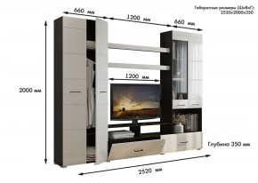 Гостиная Альфа МДФ (Венге/Белый глянец) в Сысерти - sysert.ok-mebel.com | фото 3