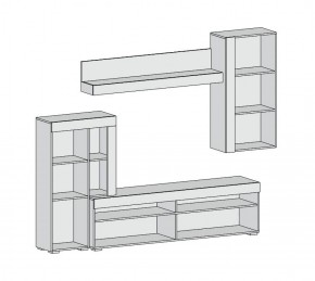 Гостиная Майами (Дуб Белый) в Сысерти - sysert.ok-mebel.com | фото 2