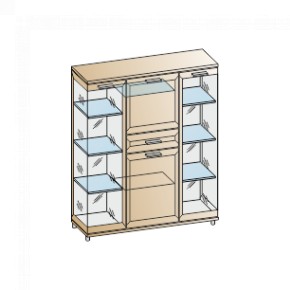 Гостиная Мелисса Композиция 6 (Акация Молдау) в Сысерти - sysert.ok-mebel.com | фото 2