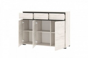 ГРЕТТА Комод 3С3Я 3дв, 3ящ (дуб крафт) в Сысерти - sysert.ok-mebel.com | фото 2