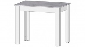 КАЙ Стол (цемент светлый/белый) в Сысерти - sysert.ok-mebel.com | фото